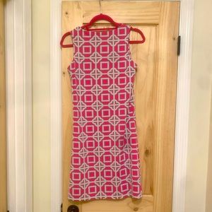 Summer Pink, White, Blue Dress